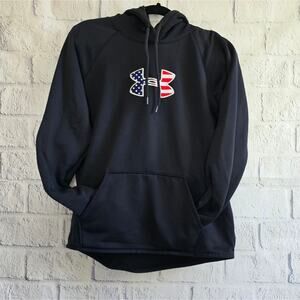 Under Armour Women's Black Big Flag Icon Sweatshirt Medium